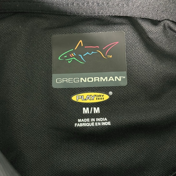 Greg Norman Men’s Pro Series Freedom Performance Golf Polo Shirt Black size M - Picture 5 of 9